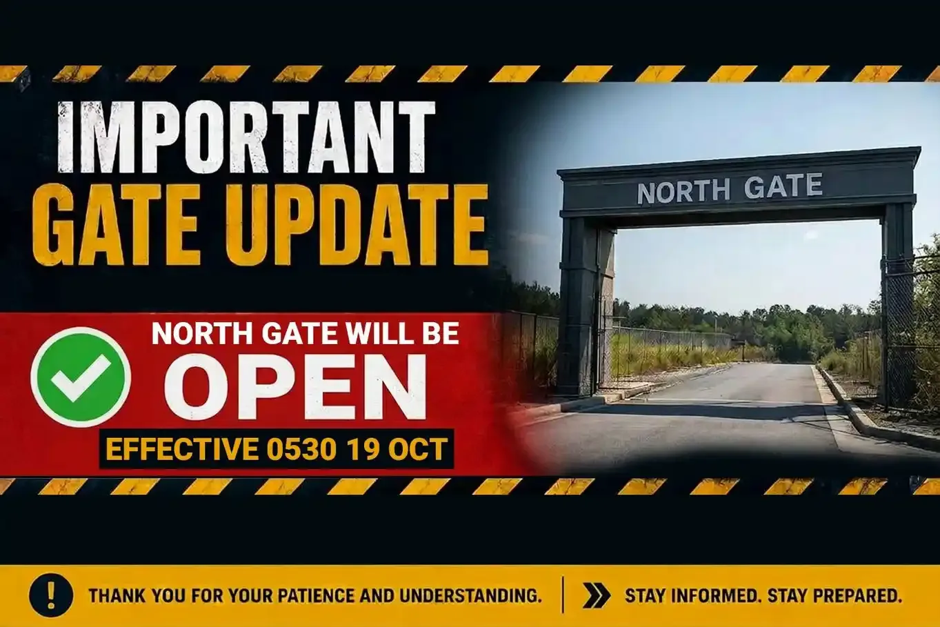 Gate Open